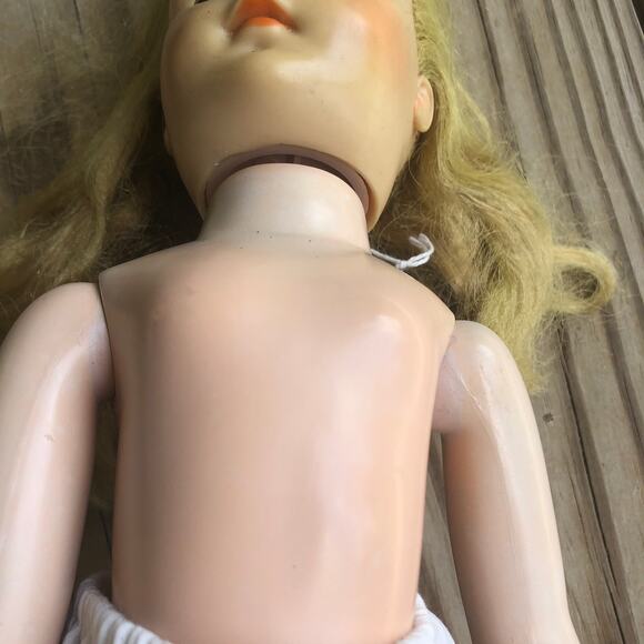Vintage Valentine Ballerina Doll Articulated Sleep Eyes No Clothes Needs TLC - Picture 9 of 13